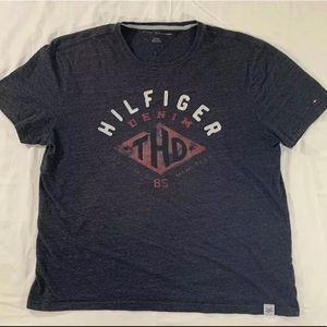 Tommy Hilfiger Denim Large Logo Stitched Shirt XL